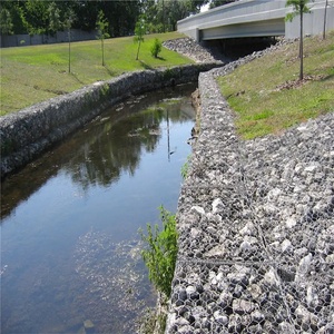 Sắt mạ kẽm dây lưới hàng rào <span class=keywords><strong>Net</strong></span> vuông lưu trữ đá lồng gabion tường xây dựng công nghiệp thủ công - Product Image 2