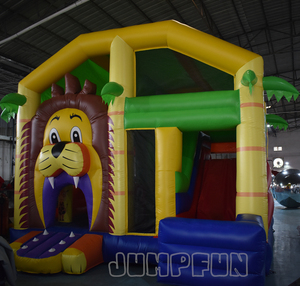 Jumpfun Castillo de León Inflable 5 en 1, Casa de Rebote EN LA Jungla Más Barata, Alquiler de Fiesta, Combo de Rebote Inflable - Product Image 1