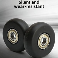 Roulettes universelles silencieuses en PU de 50 mm² à rangée unique pour chaussures de roller et valises