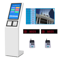 Système de gestion de file d'attente Distributeur d'émission de billets à écran tactile de Machine de numéro d'appel sans fil de banque d'hôpital