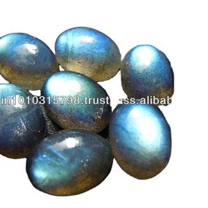 Cabujón de Labradorita Azul AAA, Corte Ovalado de 10x14 mm, Labradorita Natural, Piedras Preciosas Sueltas, Origen Madagascar - Product Image 1