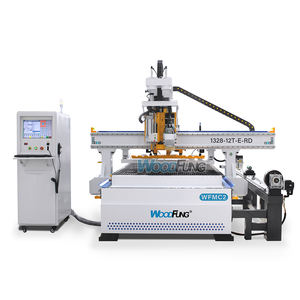Routeur CNC WFMC2 9KW avec dispositif de changement d'outil automatique, dispositif de forage et lit à vide - Product Image 1