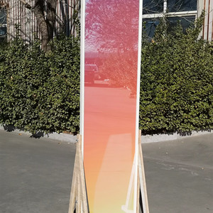 Large <strong>square</strong> and Circular Colorful Glass <strong>Frame</strong> Mirror - Product Image 4