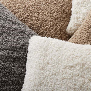 Ánh sáng boucle vải mỏng dệt boucle bọc vải Teddy Fleece ngoại quan với lông cừu cho đồ nội thất - Product Image 5