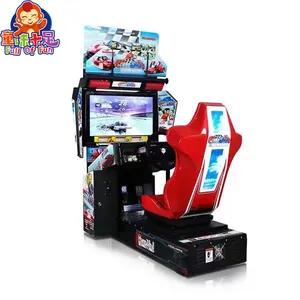 Chinese Fabrikanten Groothandel Kwaliteit Indoor Amusement Center Muntautomaat Arcade Ontlopen Rijden Video Racing Car Game