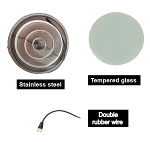 Lampe de sol ronde en plastique pour intérieur/extérieur, idéale pour les crèches (à partir de 2 ans) - Product Image 3