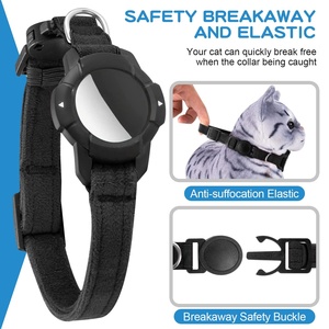 Collier de sécurité pour animaux de compagnie avec support, collier élastique réglable pour chatons - Product Image 3