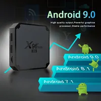 Boîtier TV Android 9.0 X96 Mini 5G, Amlogic S905W, 1 Go/2 Go de RAM, 8 Go/16 Go de ROM, Quad Core, Wi-Fi double bande 2,4G/5G, décodeur intelligent 4K