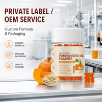 OEM Pompoenzaadolie Zaagpalmolie Ashwagandha Gummies |   Haar groei, prostaat en huid gezondheid ondersteunende supplement voor volwassenen, mannen en vrouwen
