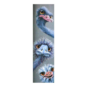 Kit <span class=keywords><strong>de</strong></span> Broderie Diamant DIY <span class=keywords><strong>Point</strong></span> <span class=keywords><strong>de</strong></span> <span class=keywords><strong>Croix</strong></span> Trois Autruches Mosaïque Complète Grande Peinture Murale Pierres Carrées ASF810 - Product Image 1