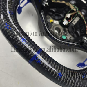 Venta al por Mayor de Productos Nuevos: Volante de Coche de Fibra de Carbono con Costuras de Cuero Perforado para Volkswagen Golf 6ª Generación GTI - Product Image 3