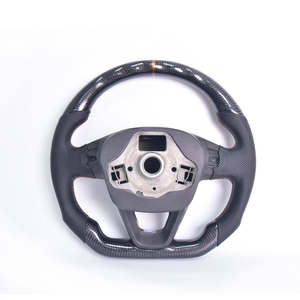 <span class=keywords><strong>Volant</strong></span> en fibre de carbone forgée pour <span class=keywords><strong>SEAT</strong></span> <span class=keywords><strong>LEON</strong></span>, cuir perforé, style sport, personnalisation, amélioration - Product Image 4