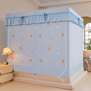 Nuova estate coreana letteraria e controllo fresco camera dei bambini camera da letto letto letto matrimoniale porta polvere zanzariera all'ultimo piano - Product Image 6