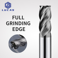Fraise à queue carrée de haute qualité 10 mm à 4 dents, en alliage de tungstène-cobalt avec revêtement AlTiN, 65 HRC, personnalisable ODM/OEM pour machine CNC