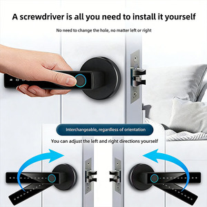 TTlock TUYA APP กุญแจล็อคประตูอัจฉริยะแบบดิจิตอลสำหรับภายในบ้าน พร้อมระบบสแกนลายนิ้วมือ รหัสผ่าน และคีย์การ์ด - Product Image 5