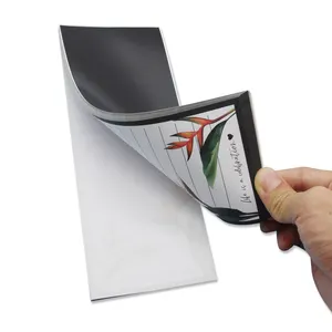 Benutzer definierte Papier zu tun Liste Kühlschrank Haft notizen Magnet Dl Größe Notiz blöcke mit Kühlschrank Magnet mit Logo