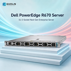 เซิร์ฟเวอร์ Dell PowerEdge R670 สำหรับองค์กร ขนาด 1U แบบติดตั้งบนแร็ค พร้อมซีพียู Intel Scalable แบบคู่ ระบบจ่ายไฟสำรอง รองรับการใช้งาน IDC Hosting และเว็บดาต้าเบสเซิร์ฟเวอร์ - Product Image 1