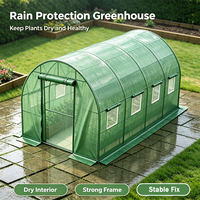 Serre de jardin haut de gamme, structure en acier galvanisé robuste et couverture en PE transparente épaisse