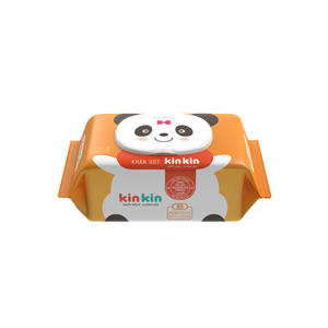 Lingettes humides pour bébé Kinkin OEM personnalisées, 80 lingettes non tissées, antibactériennes, prévention des éruptions cutanées, sans alcool, vente en gros au Vietnam - Product Image 6