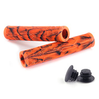 Puños de Manillar de Bicicleta Antideslizantes Multicolores, Puños de Goma Coloridos para Ciclismo de Montaña y Patinetes, Puños de Manillar de Bicicleta BMX