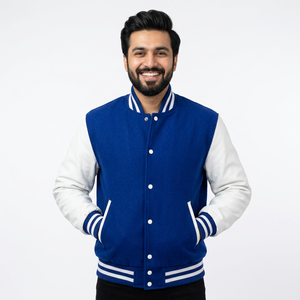 Chaqueta universitaria de invierno para hombre, cortavientos de cuero PU con letras, chaqueta de béisbol universitaria, chaqueta de béisbol para hombre - Product Image 1