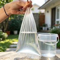 Sac de stockage d'eau en HDPE de qualité alimentaire, à trois soudures latérales, pliable, grande capacité, impression flexo, pour usage domestique