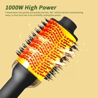 Nouvelle brosse à cheveux électrique professionnelle détachable et interchangeable 2025, brosse à air chaud, peigne, ensemble de brosses sèche-cheveux 1 étape
