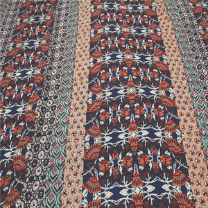 Tela de popelina con estampado bohemio para vestido, tela de popelina de alta calidad, polialgodón, a <span class=keywords><strong>la</strong></span> moda, 60S - Product Image 3