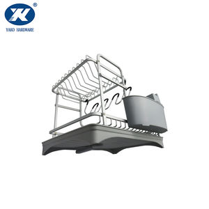 Escurridor de platos de encimera, estante de cocina, dos niveles, escurridor de <span class=keywords><strong>alambre</strong></span> de doble capa de aluminio - Product Image 5