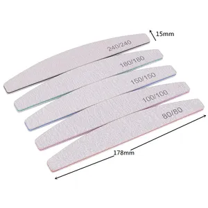 <span class=keywords><strong>Lime</strong></span> à <span class=keywords><strong>ongles</strong></span> professionnelle en papier de verre, grains 80/100/180/240, robuste et épaisse, forme demi-lune, <span class=keywords><strong>pour</strong></span> ponçage, accessoires et outils <span class=keywords><strong>pour</strong></span> <span class=keywords><strong>ongles</strong></span> - Product Image 3