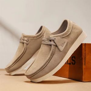 Zapatos Casuales de Cuero con Suela Suave, Estilo Retro Británico, Ligeros, Antideslizantes, Impermeables, con Suela Gruesa, para Caminar y Trabajar, para Hombre - Product Image 5