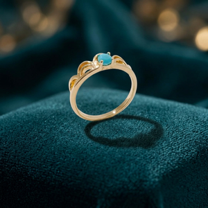 Natural Blue Pink <b>Opal</b> <b>Ring</b> 925 Silver 14K <b>Gold</b> & Rhodium Plated Bezel Setting OEM Wholesale Thailand Party - Product Image 3