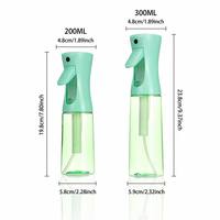 Atomizador de Perfume Portátil de Viaje, en Forma de Cilindro, con Bomba de Pulverización Continua, Botella de Spray de 200 ml, Mini Atomizador de Niebla Fina de Plástico PET