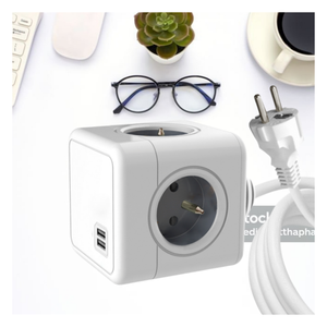 Enchufe Francés 2026 con 2 Puertos USB y Cable de Extensión de 1.5 m - Product Image 1