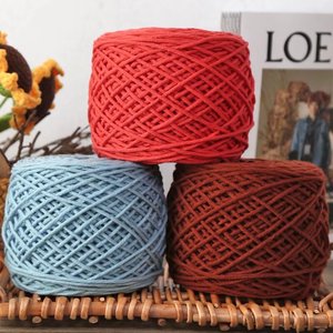 Filato di Cotone Multistrato di Peso Medio, Morbido per Lavorazione a Maglia e Uncinetto, per Sciarpe, Coperte, Amigurumi, Borse, Decorazioni per la <span class=keywords><strong>Casa</strong></span>, Filato a Strappo Centrale (Cake Yarn) - Product Image 4