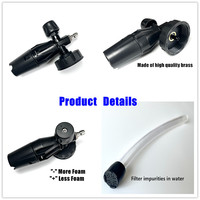 Lance à mousse pour lavage auto, pistolet à mousse noir pour nettoyeur haute pression, canon à mousse pour pulvérisateur à gâchette