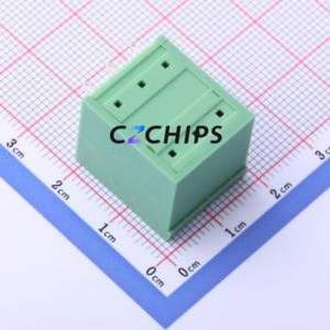 KF2EDGKRCH-5.08-2*3P Plug-in Terminal Block Bent Lead Through Hole,P=5.08mm Board-to-Board / Socket - Closed 2x3P 5.08mm Green - Product Image 2