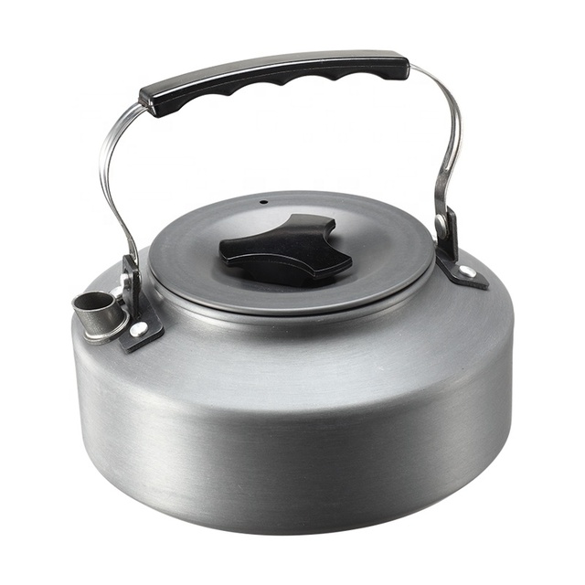 CAMPINGMOON 1L Portable Ultra-light Outdoor Hiking Camping Picnic Anodised Aluminum Water Kettle Teapot Coffee Pot