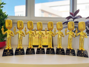 Trofeo de 7x28m, micrófono de buena voz, premio, micrófono de resina de cristal, trofeo, micrófono de oro, plata, bronce, trofeo, MH-NJ0158 - Product Image 5