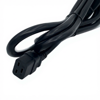 Adaptateur de serveur PDU avec prise standard britannique UPS, Cordon d'alimentation haute puissance à trois conducteurs en cuivre pur C19, 15/25 mm², Noir, 1,5m-15m