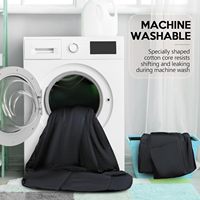 Couverture de camping gonflée portable avec capuche et boutons pression Couverture de voyage légère et imperméable convertie en oreiller pour la randonnée