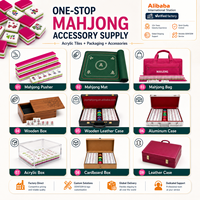 Édition de Noël : Ensemble de Mahjong Américain 160 Tuiles – Cadeau de Noël, Tuiles Acryliques Personnalisées, Thème Festif – Vente en Gros