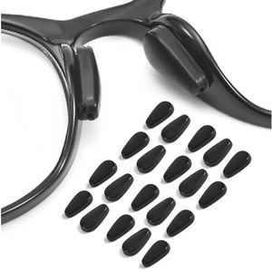 Cuscinetti Nasali in Silicone Ultra-Morbidi con Adesivo Antiscivolo per Occhiali <span class=keywords><strong>da</strong></span> Vista e <span class=keywords><strong>da</strong></span> <span class=keywords><strong>Sole</strong></span>, Nero e Bianco, Vendita all'Ingrosso - Product Image 2
