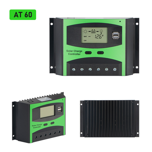 2024 Hot Solar Charge Controller Factory Price List 60A 12v / 24v PWM Solar Charger Controller