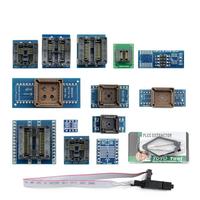 Kit universel de douilles d'adaptateurs programmateur 13 pièces/ensemble pour TL866CS TL866A TL866II PLUS RT809H avec extracteur IC