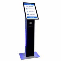 Source Factory Machine de kiosque tout-en-un Affichage vertical Demande de requête tactile Application intérieure avec distributeur de billets Publicité au sol