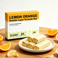 OEM ODM Barre granulée saveur citron-orange, huile de coco, graines de chia, bêta-carotène, usine OEM