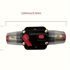 Disjoncteur miniature 12V24V CC pour autoradio stéréo, interrupteur manuel 100A, porte-fusible <span class=keywords><strong>automobile</strong></span>, disjoncteurs électriques - Product Image 4