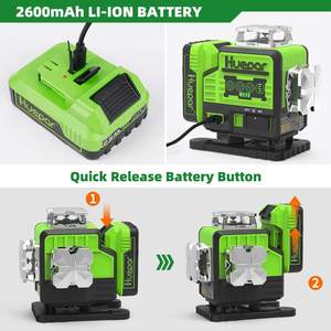 Huepar <span class=keywords><strong>P04CG</strong></span> Nivel láser profesional 16 líneas Nivel de burbuja 4D con control remoto del modo de pulso - Product Image 2