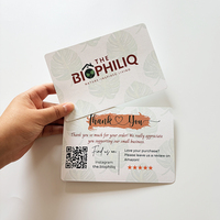 Set de Tarjetas de Agradecimiento y Felicitación Empresariales Personalizadas con Acabado Mate, Bajo MOQ